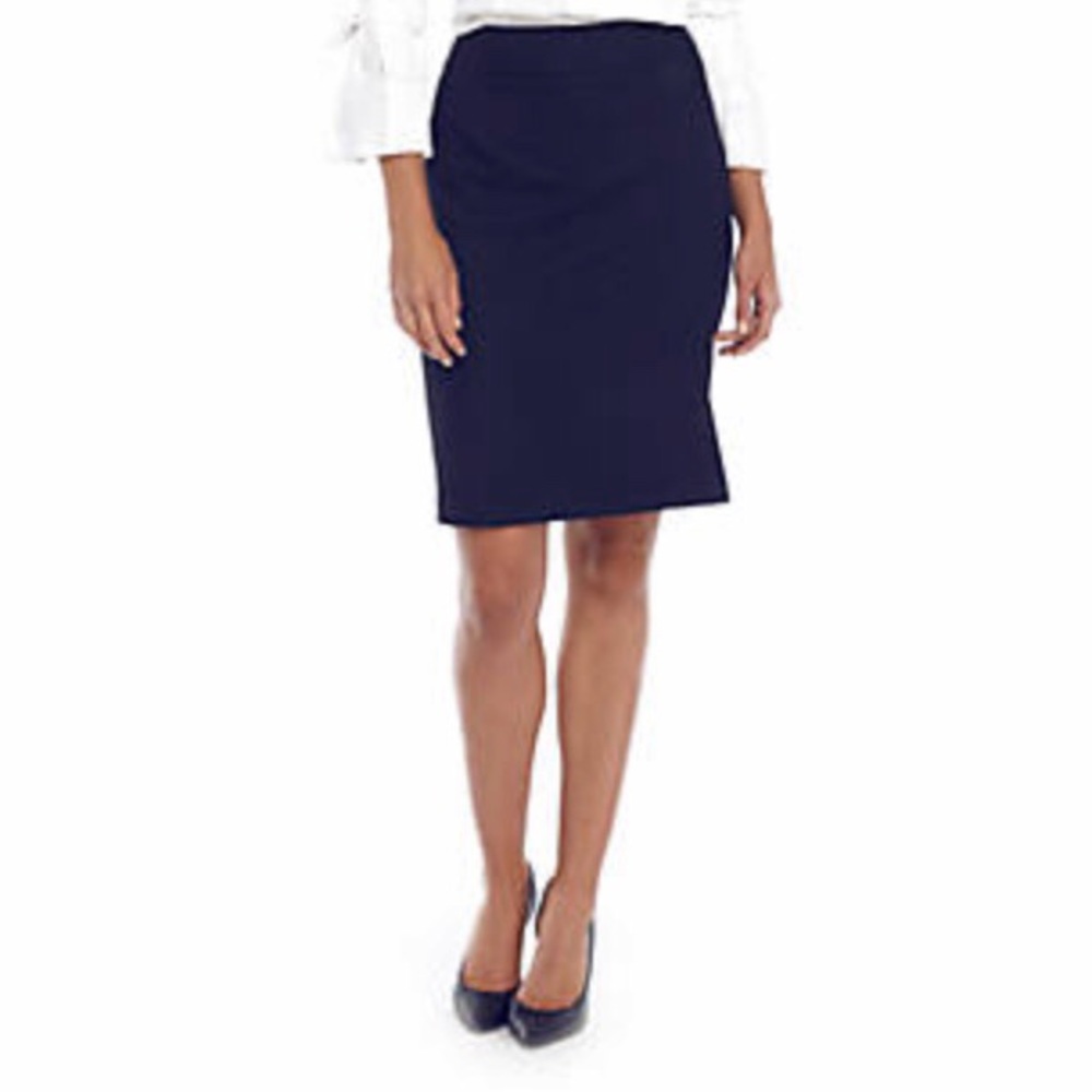 The Limited Navy Pencil Skirt